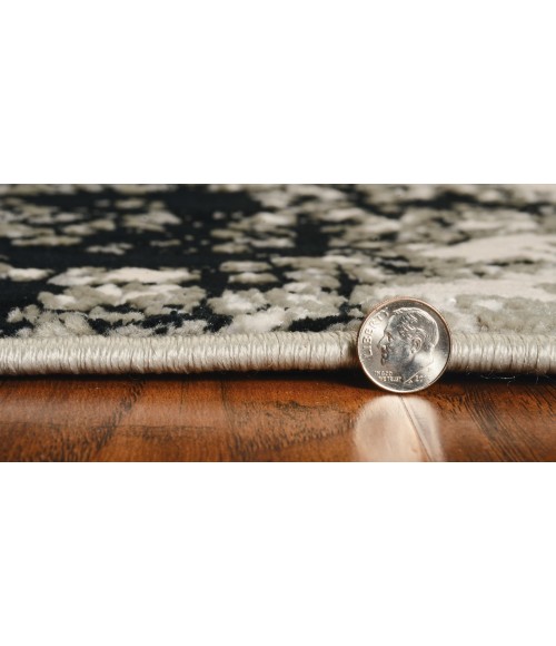 Kas Luna Lun7120 Area Rug Kas Luna 7120 Silver Nightscape Area Rug 5'3" x 7'7"