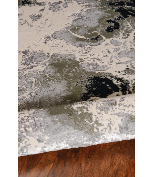 Kas Luna Lun7120 Area Rug Kas Luna 7120 Silver Nightscape Area Rug 5'3" x 7'7"