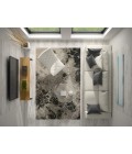 Kas Luna Lun7120 Area Rug Kas Luna 7120 Silver Nightscape Area Rug 5'3" x 7'7"