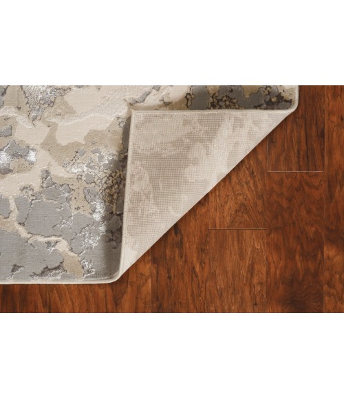 Kas Luna Lun7123 Area Rug Kas Luna 7123 Sand Grey Asbury Area Rug 5'3" x 7'7"