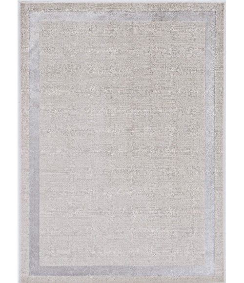 Kas Luna 7129 Ivory/Silver Border Area Rug 3'3" x 4'11"