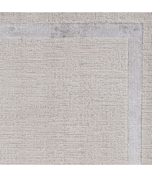 Kas Luna 7129 Ivory/Silver Border Area Rug 3'3" x 4'11"