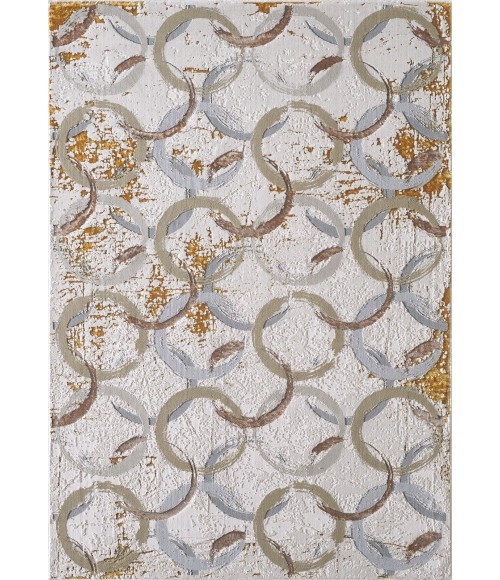 Kas Luna 7137 Birch White Area Rug 3'3" x 4'11"
