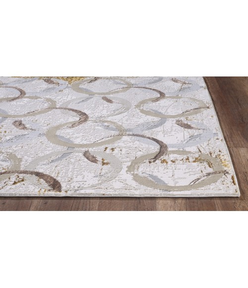 Kas Luna 7137 Birch White Area Rug 3'3" x 4'11"