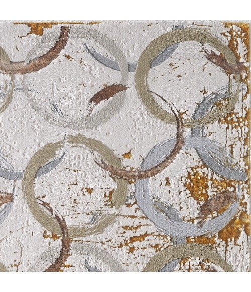 Kas Luna 7137 Birch White Area Rug 3'3" x 4'11"