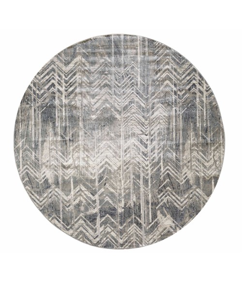 Kas Montreal Mor4758 Area Rug Kas Montreal 4758 Grey Chevron Area Rug 8'9" x 13'