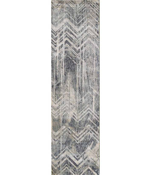 Kas Montreal Mor4758 Area Rug Kas Montreal 4758 Grey Chevron Area Rug 8'9" x 13'