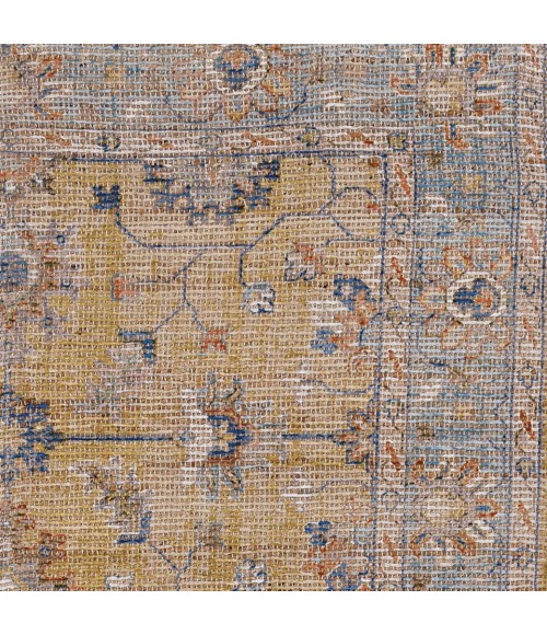 Kas Morris Moi2231 Area Rug Kas Morris 2231 Gold/Lt Blue Karissa Area Rug 7'6" x 9'6"