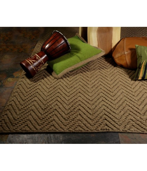 Kas Porto 1221 Natural Herringbone 27" X 45"