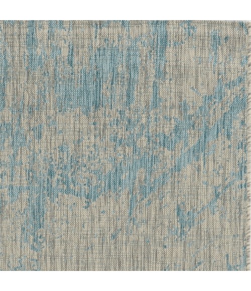 Kas Provo 5759 Teal Strokes Area Rug 3'3" x 4'11"