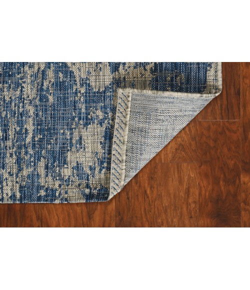 Kas Provo 5760 Grey/Denim Strokes Area Rug 7'10" Round