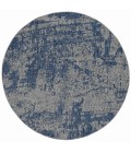 Kas Provo 5760 Grey/Denim Strokes Area Rug 7'10" Round
