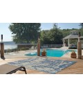 Kas Provo 5760 Grey/Denim Strokes Area Rug 7'10" Round
