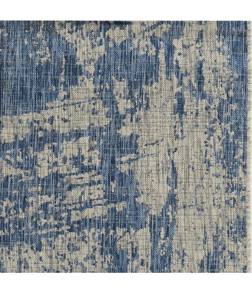 Kas Provo 5760 Grey/Denim Strokes Area Rug 7'10" Round
