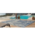 Kas Provo 5760 Grey/Denim Strokes Area Rug 7'10" Round