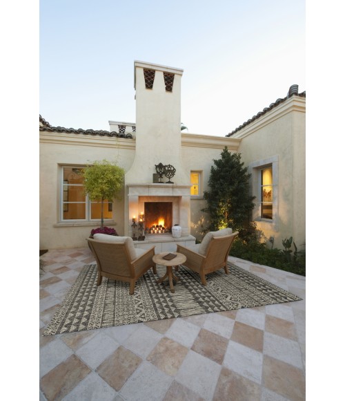 Kas Provo 5761 Charcoal Tribe Area Rug 3'3" x 4'11"