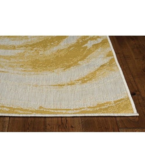 Kas Provo 5764 Ivory/Gold Strokes Area Rug 7'10" x 10'10"