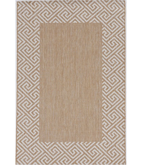 Kas Provo Prv5766 Area Rug Kas Provo 5766 Natural Greek Key Area Rug 3'3" x 4'11"