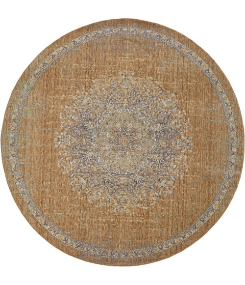 Kas Ria 6824 Coffee Elegance Area Rug 9' Round