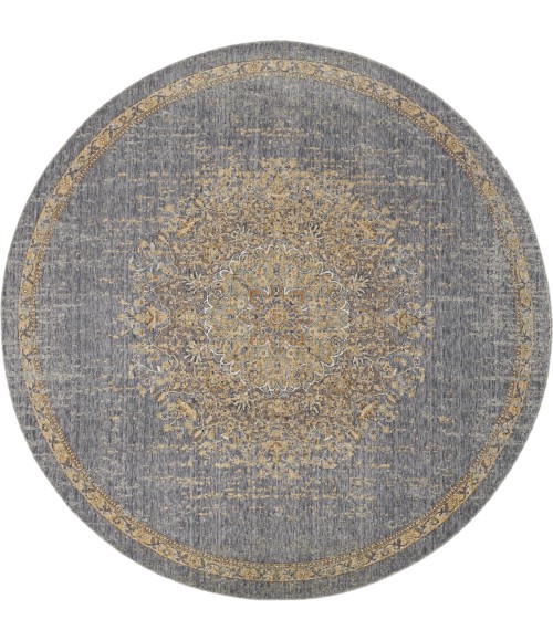 Kas Ria 6825 Slate Grey Elegance Area Rug 9' Round