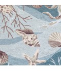 Kas Sonesta 2003 Seafoam Shells Area Rug 7'6" Round