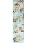Kas Sonesta Soe2021 Area Rug Kas Sonesta 2021 Blue Coral Reef Area Rug 7'6" Round
