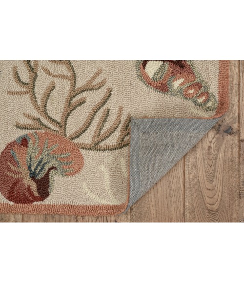 Kas Sonesta Soe2025 Area Rug Kas Sonesta 2025 Beige Coral Reef Area Rug 3'3" x 5'3"