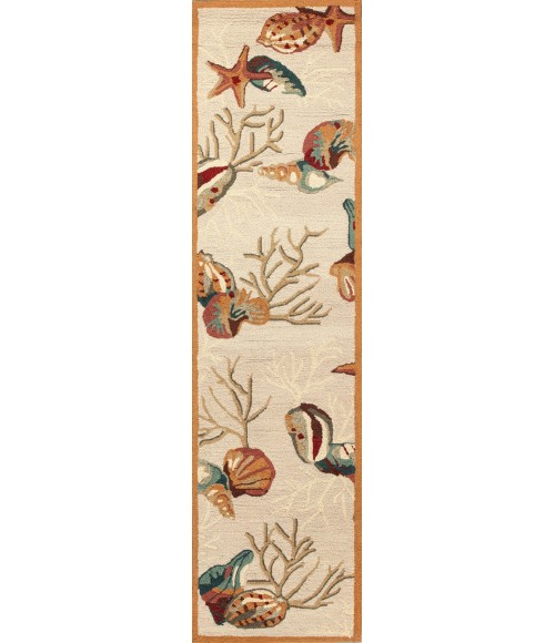 Kas Sonesta Soe2025 Area Rug Kas Sonesta 2025 Beige Coral Reef Area Rug 3'3" x 5'3"