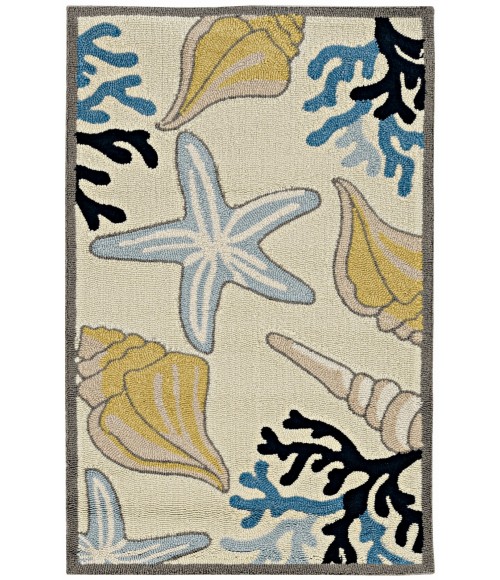 Kas Sonesta Soe2036 Area Rug Kas Sonesta 2036 Ivory Seashore Area Rug 20" x 30"