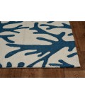 Kas Sonesta 2037 Ivory/Blue Coral Area Rug 27" x 45"