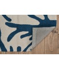 Kas Sonesta Soe2037 Area Rug Kas Sonesta 2037 Ivory/Blue Coral Area Rug 3'3" x 5'3"