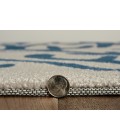 Kas Sonesta Soe2037 Area Rug Kas Sonesta 2037 Ivory/Blue Coral Area Rug 3'3" x 5'3"