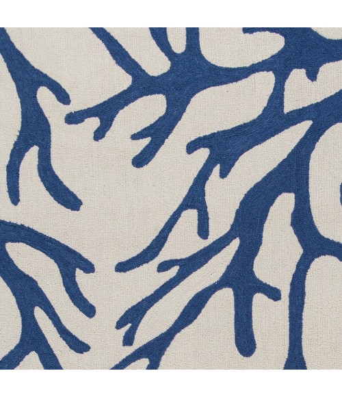 Kas Sonesta Soe2037 Area Rug Kas Sonesta 2037 Ivory/Blue Coral Area Rug 3'3" x 5'3"