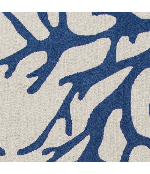Kas Sonesta Soe2037 Area Rug Kas Sonesta 2037 Ivory/Blue Coral Area Rug 3'3" x 5'3"