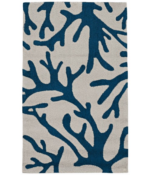 Kas Sonesta 2037 Ivory/Blue Coral Area Rug 2' x 7'6" Runner