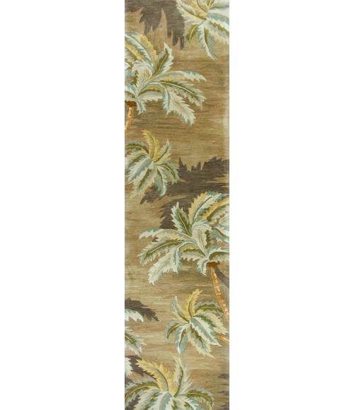 Kas Sparta Spa3102 Area Rug Kas Sparta 3102 Moss Palm Trees Area Rug 7'9" x 9'6"