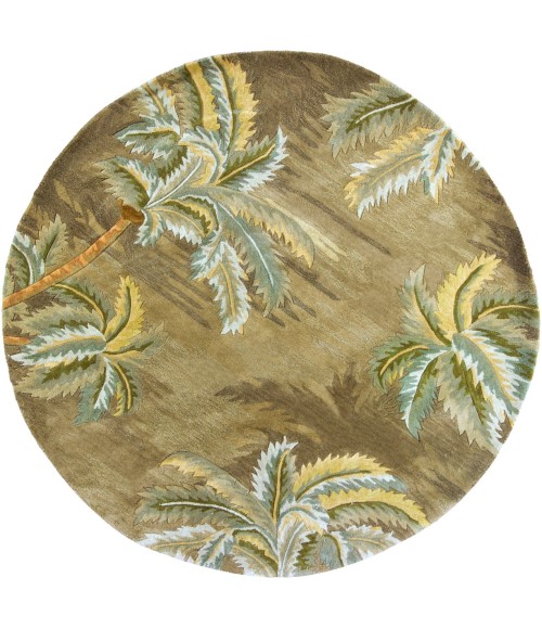 Kas Sparta Spa3102 Area Rug Kas Sparta 3102 Moss Palm Trees Area Rug 7'9" x 9'6"