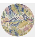 Kas Sparta Spa3104 Area Rug Kas Sparta 3104 Pastel Tropics Area Rug 5'6" Round