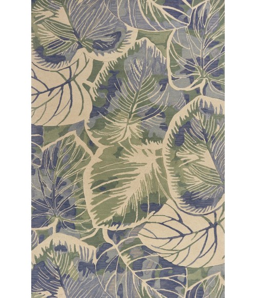 Kas Sparta 3105 Blue/Green Silhoutte Area Rug 5'6" Round
