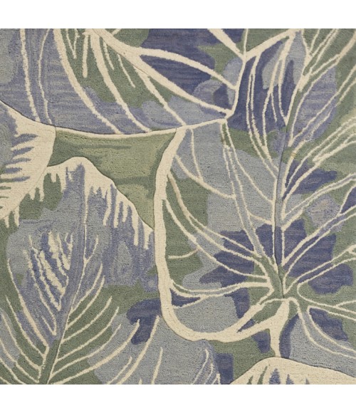 Kas Sparta 3105 Blue/Green Silhoutte Area Rug 5'6" Round