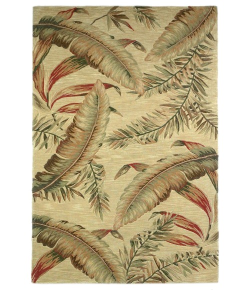 Kas Sparta 3124 Ivory Ferns Area Rug 3'6" x 5'6"