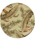 Kas Sparta 3124 Ivory Ferns Area Rug 3'6" x 5'6"