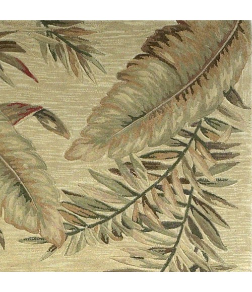Kas Sparta 3124 Ivory Ferns Area Rug 3'6" x 5'6"