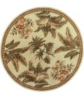 Kas Sparta 3133 Ivory Tropical Oasis Area Rug 2'6" x 10' Runner