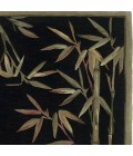Kas Sparta 3147 Black Bamboo Border Area Rug 5'6" Round