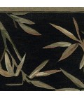 Kas Sparta 3147 Black Bamboo Border Area Rug 5'6" Round