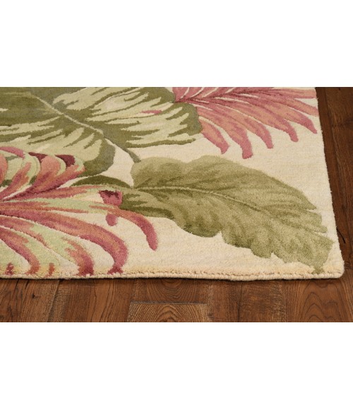 Kas Sparta 3148 Beige Palm Leaves Area Rug 3'6" x 5'6"