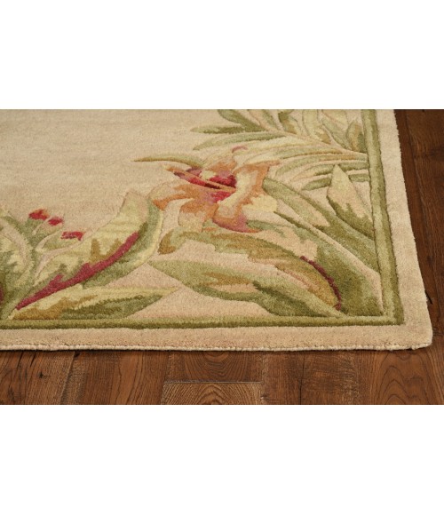 Kas Sparta 3151 Ivory Rainforest Area Rug 5'6" Round