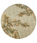 Kas Sparta Spa3153 Area Rug Kas Sparta 3153 Sage Tropical Mosaic Area Rug 5'6" Round