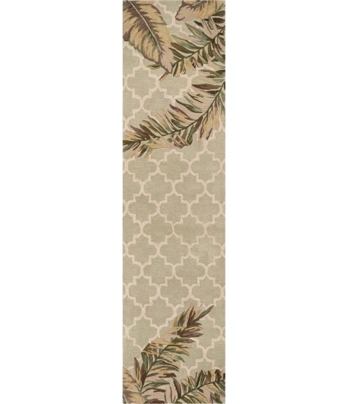 Kas Sparta 3153 Sage Tropical Mosaic Area Rug 8'6" x 11'6"